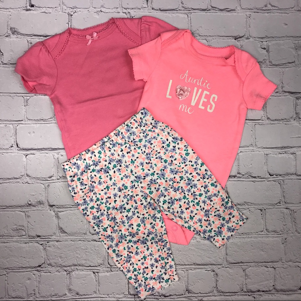 Carter’s & Circo Baby Girl 3 Piece Set - size 3m